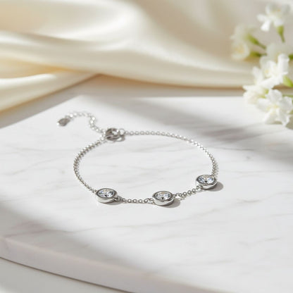 5-Piece 925k Silver Love Jewelry  Set 18k Gold Plated