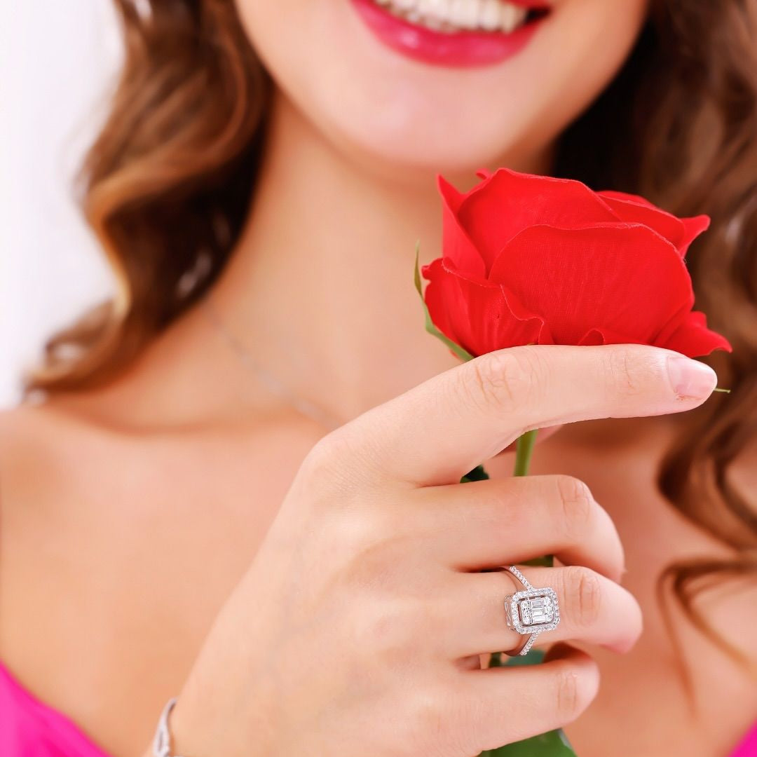 Baguette 925k Silver - 18k Gold Plated