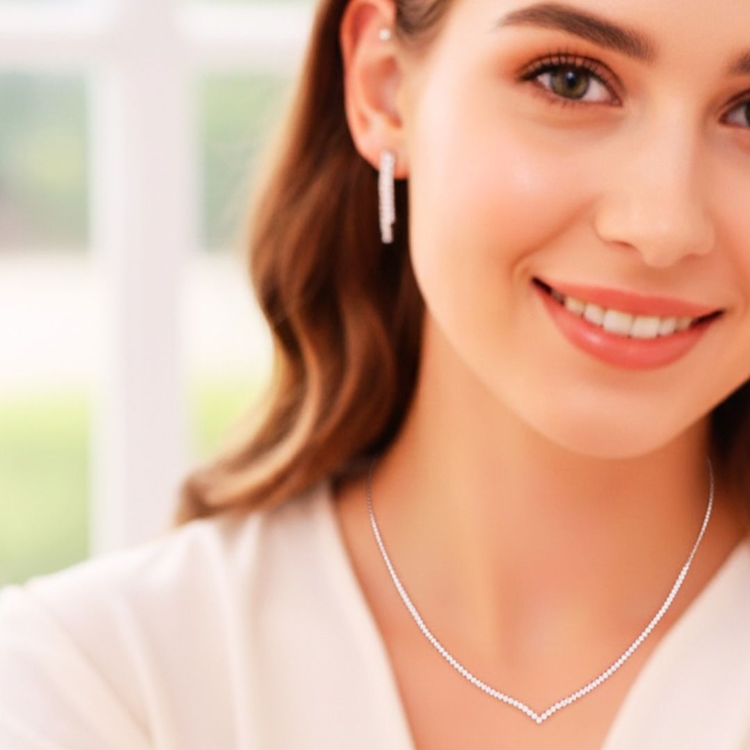 Waterway Necklace 925k Silver - 18k Gold Plated