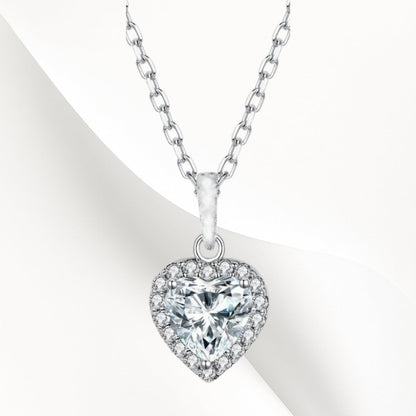 3-Piece 925k Silver Heart Jewelry Set - 18k Gold Plated