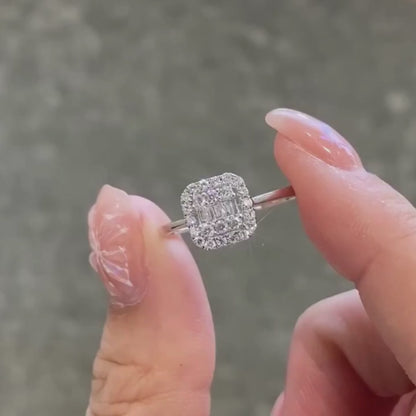 Baguette 925k Silver - 18k Gold Plated