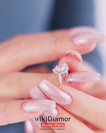 4-Piece 925k Silver Heart Jewelry Set - 18k Gold Plated